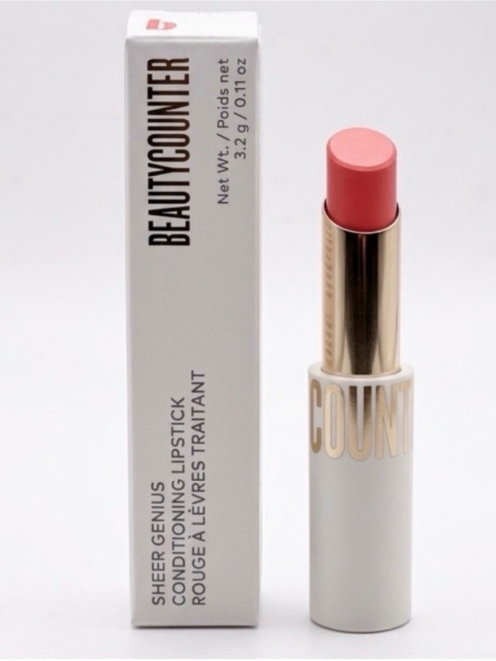 Beautycounter Sheer Genius Conditioning Lipstick — Petal